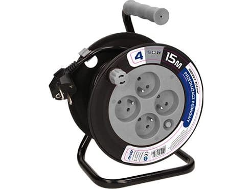 Orno Jatkojohtokela MINI 4 x 230V / PVC 3 x 1mm harmaa 15m (OR-AE-1339/G)