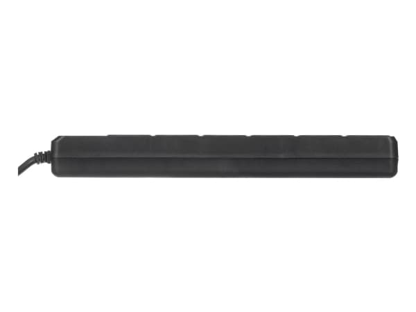 CyberPower Tracer III B0620SC0-FR, 350 J, 6 AC-pistorasia(a), Tyyppi E, 200 - 250 V, 50 - 60 Hz, Musta