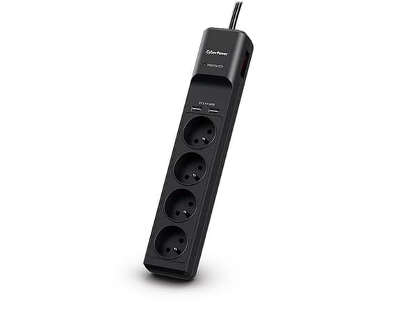 CyberPower Tracer III P0420SUD0-FR, 350 J, 4 vaihtovirtapistorasiaa, tyyppi E, 200 - 250 V, 50 - 60 Hz, 2,4 A