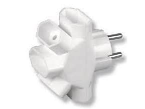 Timex Plug-in splitter 5xEuro hvit R-5
