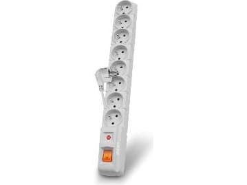 Power strip Acar S8 surge protector 8 sockets 1.5m gray (ALP-ACARS8 ------ 1N)