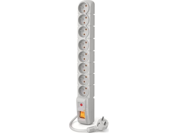 Power strip Acar S8 surge protector 8 sockets 1.5m gray (ALP-ACARS8 ------ 1N)
