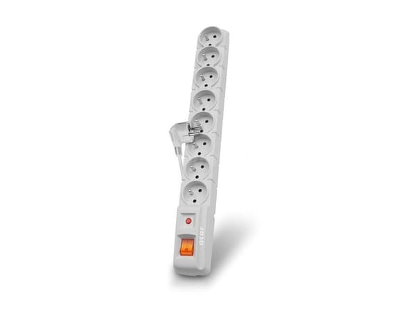 Power strip Acar S8 surge protector 8 sockets 1.5m gray (ALP-ACARS8 ------ 1N)