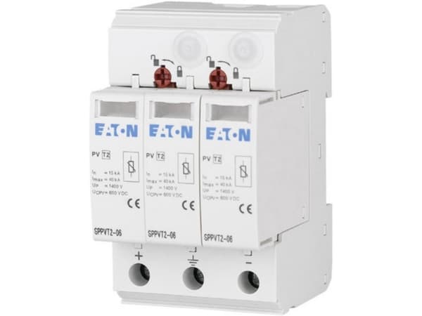 Eaton 176090 SPPVT2-10-2+PE Ylijännitesuoja ylijännitesuoja ylijännitesuoja: Jakokaappi 15 kA 1 kpl 1 kpl