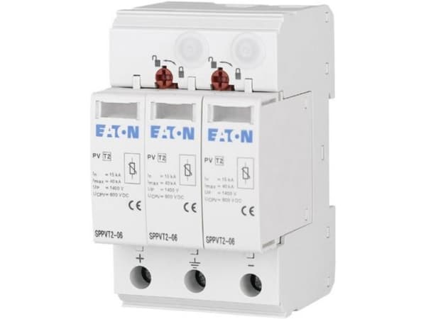 Eaton 176090 SPPVT2-10-2+PE Ylijännitesuoja ylijännitesuoja ylijännitesuoja: Jakokaappi 15 kA 1 kpl 1 kpl