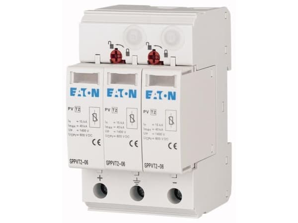 Eaton 176090 SPPVT2-10-2+PE Ylijännitesuoja ylijännitesuoja ylijännitesuoja: Jakokaappi 15 kA 1 kpl 1 kpl