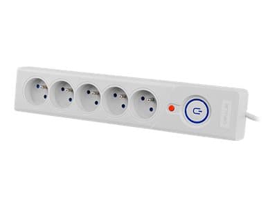 Armac Z5 - Overspenningsavleder - AC 250 V - 2500 watt - utgangskontakter: 5 - 3 m kabel - grå