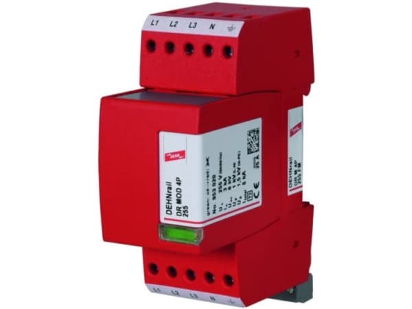 DEHN 953405 953405 DEHNrail DRM 4P 255FM Ylijännitesuoja ylijännitesuoja ylijännitesuoja: jakokaappi 8 kA 1 kpl 1 kpl