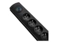 Miniatyrbilde 2 av 5: Qoltec - Overspenningsavleder - AC 230 V - 3680 watt - utgangskontakter: 5 - 3 m kabel - Frankrike - svart
