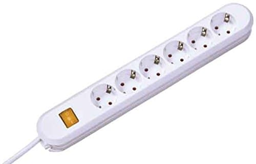 Bachmann Smart, 6 AC-pistorasia(a), 16 A, 3680 W, Musta, 1,5 m, 340 mm