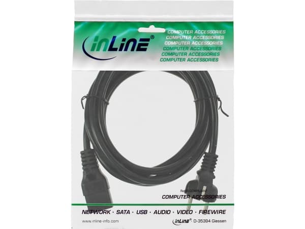 InLine 4043718232642, 5 m, CEE7/7, IEC C19, 250 V, 16 A
