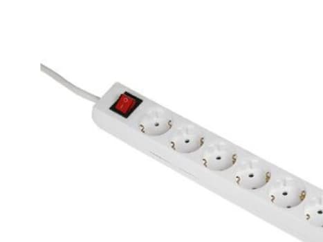 Hama 00030530, 6 AC-utganger, 3500 W, Hvit, 1,4 m