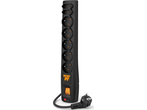 ACAR P7, 7 AC-utgångar, Typ C, Typ E, 230 V, 50 hz, 10 A, 2300 W