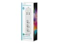 Miniatyrbild 2 av 5: Nedis Wi-Fi Smart Extension Socket - Smart kraftlist - AC 100-240 V - 3680 Watt - utgångskontakter: 3 (4 x USB, 3 x strömtyp F) - 1.8 m sladd - vit