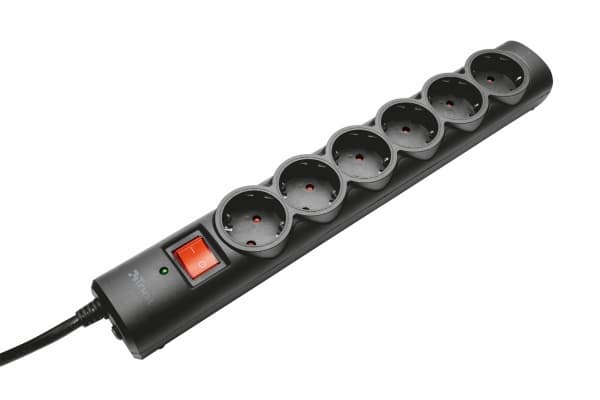 Trust Surge Guard - Strømstødsbeskytter - output-stikforbindelser: 6 - 1,8 m ledning