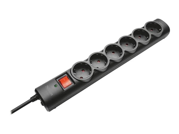 Trust Surge Guard - Strømstødsbeskytter - output-stikforbindelser: 6 - 1,8 m ledning