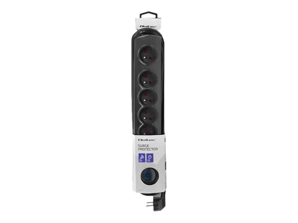 Qoltec 50172, 125 J, 6 AC-pistorasia(a), 230 V, 50 Hz, 10 A, 2200 W