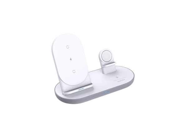 AUKEY LC-A3-WT, inomhus, USB, Trådlös laddning, 1,2 m, Vit