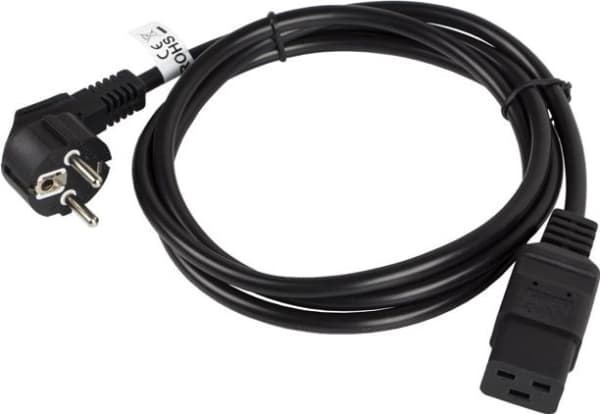 PowerWalker - Strømkabel - IEC 60320 C19 til CEE 7/17 - 1.8 m - for PowerWalker VI 3000 RLP