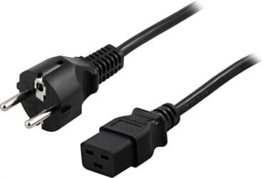PowerWalker - Strømkabel - IEC 60320 C19 til CEE 7/17 - 1.8 m - for PowerWalker VI 3000 RLP