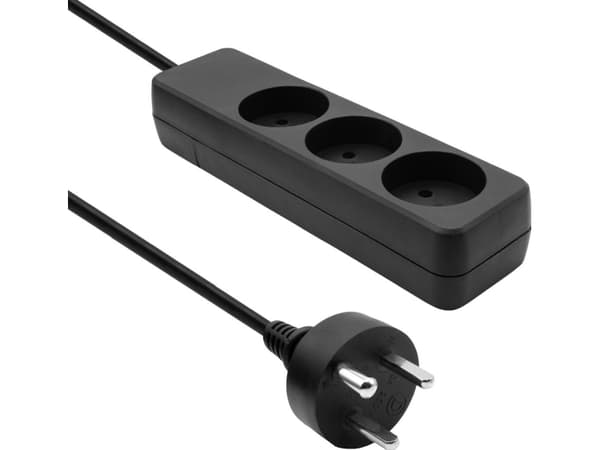 ProXtend Tanskan Power Strip 3 säiettä 3 pistorasiaa 15 m musta (K3-KIT15B)