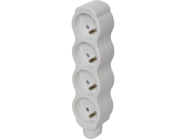 Emos Portabelt uttag 4x z/u vit (P0400N)