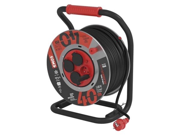 Emos P08440, 4 AC-utgångar, Typ F, 230 V, 5,2 A, 3680 W, 16 A