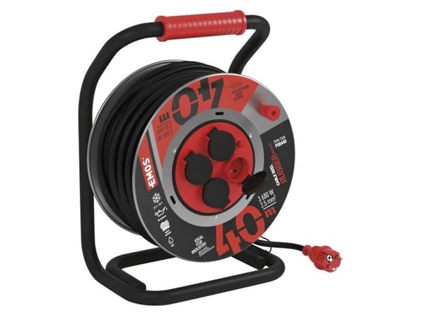 Emos P08440, 4 AC-utgångar, Typ F, 230 V, 5,2 A, 3680 W, 16 A