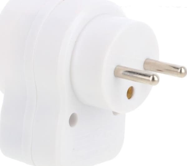 Plastrol Plug-socket with a switch 10A 250V z/u white R-1WS
