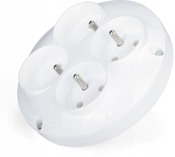 Montis Firedobbel rund splitter R-41 med jording MT061 Montis
