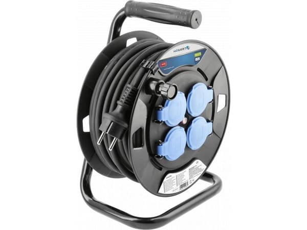 Högert Technik Ht1E720 Förlängningssladd med gummiisolering 20M