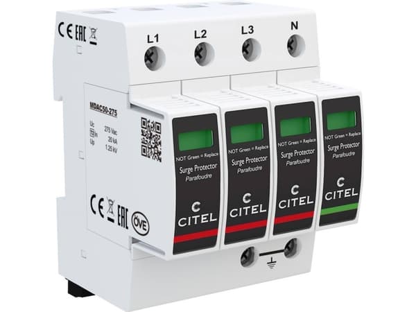 Citel 821110244 DAC50S-31-275 Yhdistelmäsuoja Ylijännitesuojaus: jakokaappiin 50 kA 1 kpl 1 kpl
