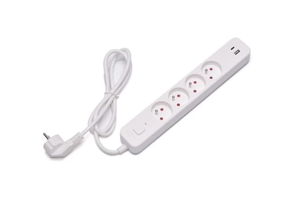 Savio LZ-114 pistorasia USB-A PD 18W 1.5m 1.5m kanssa