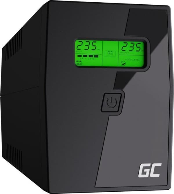 Green Cell UPS02 uninterruptible power supply (UPS) Line-Interactive 0,8 kVA 480 W 2 AC stikkontakt(er) Sort