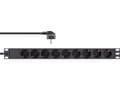 Miniatyrbilde 4 av 4: InLine 16419I, 9 AC-utganger, C4 kopling, 3680 W, 1,5 mm², C4 kopling, Sort