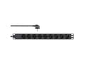 Miniatyrbilde 1 av 4: InLine 16419I, 9 AC-utganger, C4 kopling, 3680 W, 1,5 mm², C4 kopling, Sort