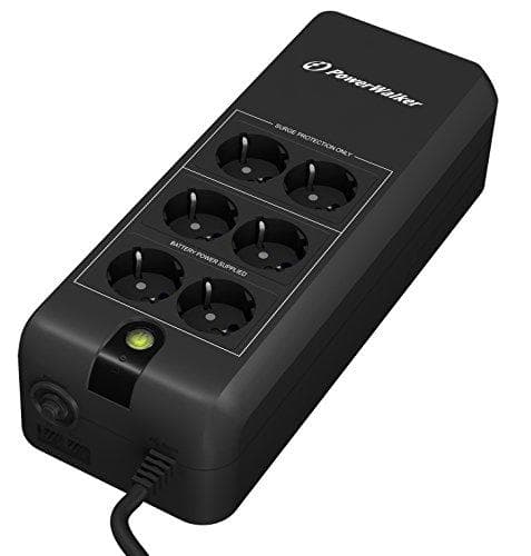 Bluewalker PowerWalker VFD 600 APFC - UPS - AC 220/230/240 V - 300 Watt - 600 VA 5 Ah - udgangsstik: 6 - sorte (10120410)