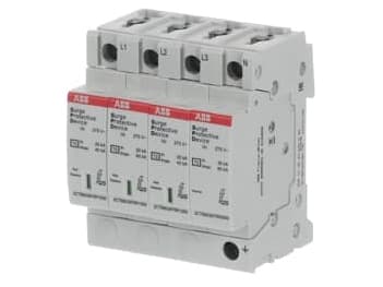 ABB OVR T2 3N 40-275 P QS, 230 / 400 V, Grå, IP20, A/V, 480 g, 71,2 mm