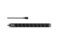 Miniatyrbilde 2 av 3: InLine 16429S, 9 AC-utganger, C14 kopling, IEC 320, 2500 W, 1,5 mm², C14 kopling, Sort