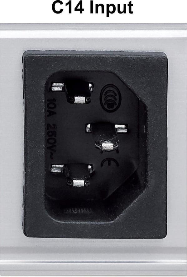 Intellinet - PDU (rack - monteres) - AC 110-250V - input, input IEC 60320 C14 - udgangsstik: 24 - 48,3 cm (19") - 2 m (163675)