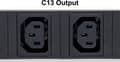 Miniatyrbillede 7 af 8: Intellinet - PDU (rack - monteres) - AC 110-250V - input, input IEC 60320 C14 - udgangsstik: 24 - 48,3 cm (19") - 2 m (163675)
