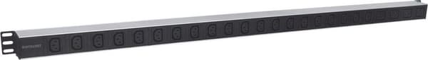 Intellinet - PDU (rack - monteres) - AC 110-250V - input, input IEC 60320 C14 - udgangsstik: 24 - 48,3 cm (19") - 2 m (163675)