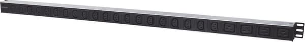Intellinet - PDU (rack - monteres) - AC 110-250V - input, input IEC 60320 C14 - udgangsstik: 24 - 48,3 cm (19") - 2 m (163675) Sort, Hvid