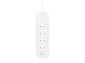 Miniatyrbilde 3 av 5: Belkin Connect - Overspenningsavleder - med 2 USB-C-porter - utgangskontakter: 4 - 2 m kabel