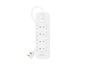 Miniatyrbilde 2 av 5: Belkin Connect - Overspenningsavleder - med 2 USB-C-porter - utgangskontakter: 4 - 2 m kabel