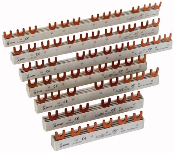 Eaton 215641 - Skinneklemme - Lige - Han - Kobber - Hvid - 10 mm² - 210 mm (215641)
