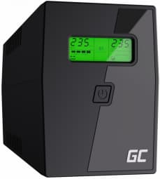 Green Cell UPS02 uninterruptible power supply (UPS) Line-Interactive 0.8 kVA 480 W 2 AC outlet(s) Sort