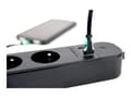 Miniatyrbilde 2 av 5: Gembird TSL-PS-F4U-01 - Strømfordelerenhet - AC 220-240 V - 3680 watt - Wi-Fi - inngang: power CEE 7/7 - utgangskontakter: 4 (CEE 7/5, 2 x USB, 24 pi