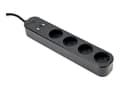 Miniatyrbilde 2 av 5: Gembird TSL-PS-S4U-01 - Smart strømstripe - AC 230 V - 3680 watt - Wi-Fi - inngang: type F - utgangskontakter: 4 (type F, 2 x USB, 24 pin USB-C) - 1.