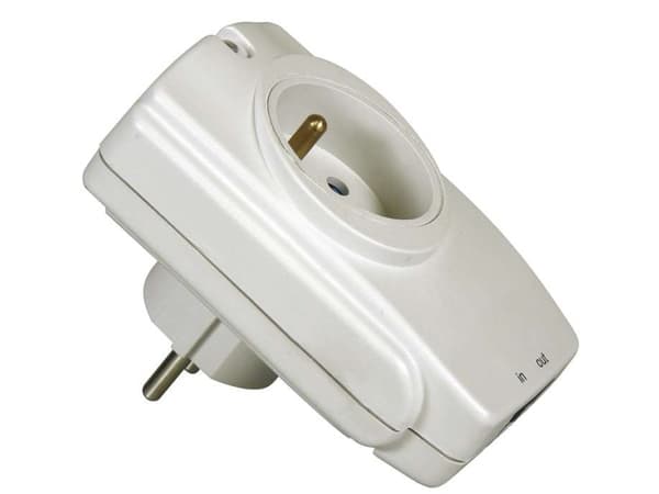 Emos P53893, 918 J, 1 AC-utganger, 250 V, 50 Hz, 16 A, Hvit